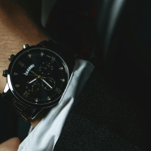 a man wearing a watch