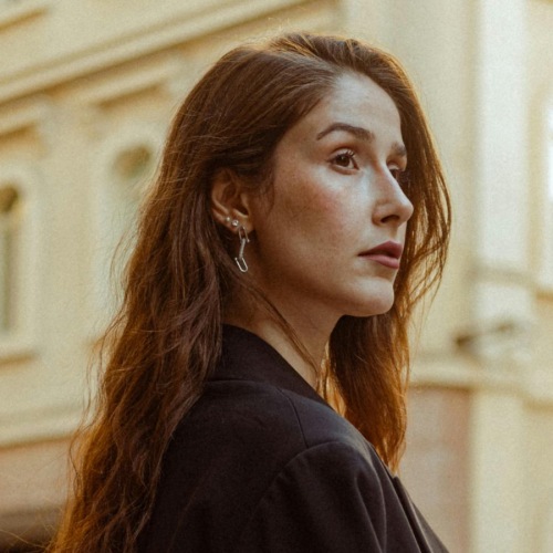 a woman posing for a picture